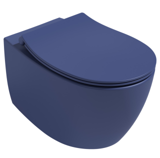 Подвесной унитаз Isvea Sentimenti Neo 10AR02010SV-2Z безободковый крышка микролифт синий матовый